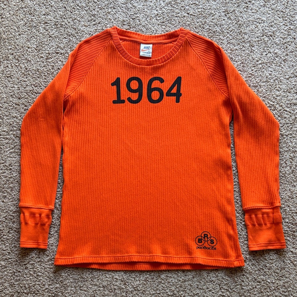 RARE VTG Nike White Label Limited Issue Reissue 1964 BRS Thermal Shirt Throwback